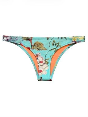 triangl swimwear Aqua Floral & Coral Bikini Bottom 100% Neoprene